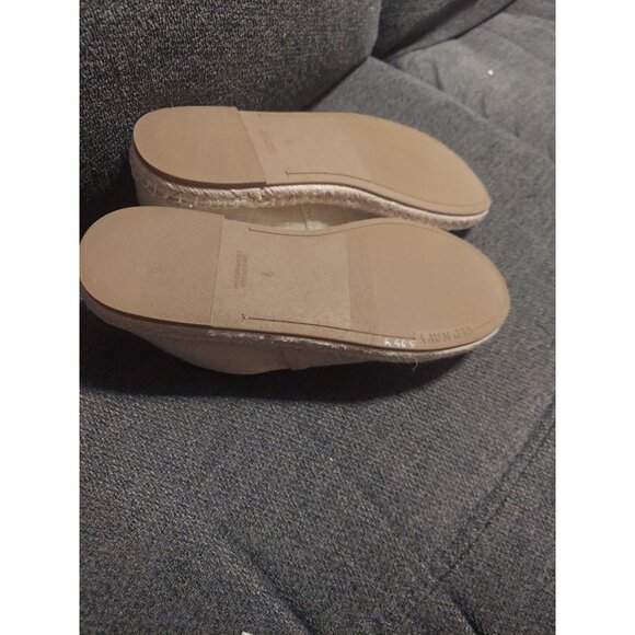 Old Navy Womens Canvas Espadrille Flats Natural Linen Size 9 NWOT Y2K Summer - Picture 11 of 11